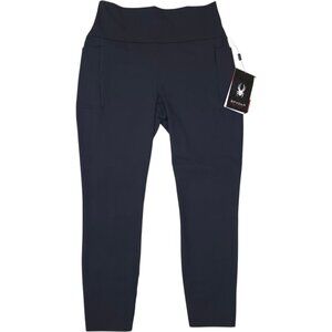 Spyder Active Ladies XL High-Waist Leggings Cel Phone Pockets Reflective Trim